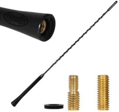 HEYNER Car Radio Aerial Antenna AM/FM Bee Sting Roof Mast M 40cm Black Fits Daihatsu Sirion