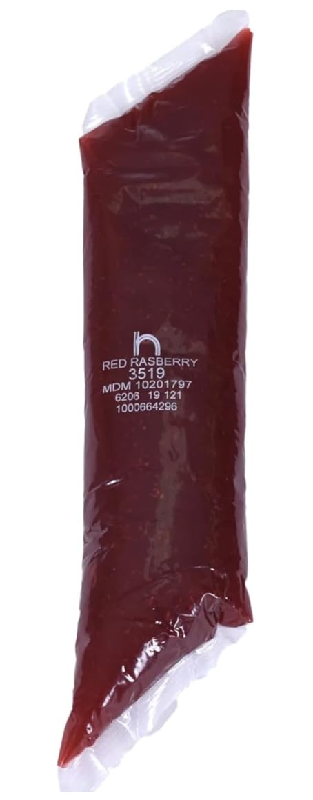 Henry Henrys Red Raspberry Pie and Pastry Filling 2 Pound Pouch Redi Pak w/Exit 28 Bargains Sticker