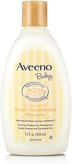 Aveeno Gentle Conditioning Baby Shampoo, 12 Ounce (Pack of 2)