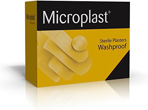 Crest Medical Microplast Washproof Plasters 100-Piece, 7 cm x 2 cm Size
