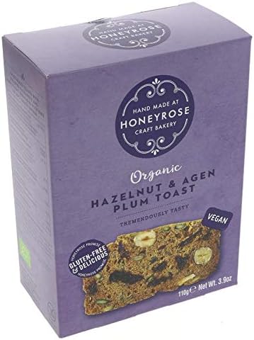 Honeyrose Hazelnut & Agen Plum Toast 110g (Pack of 6)