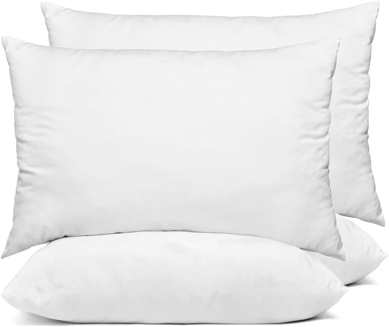 Nod Off Pack of 4 Bed Pillows - Ultra bounce Down Alternative Hypoallergenic and Dust Mite Sleeping Pillow, Hotel Quality Pillow Suitable for Back and Side Sleepers - White