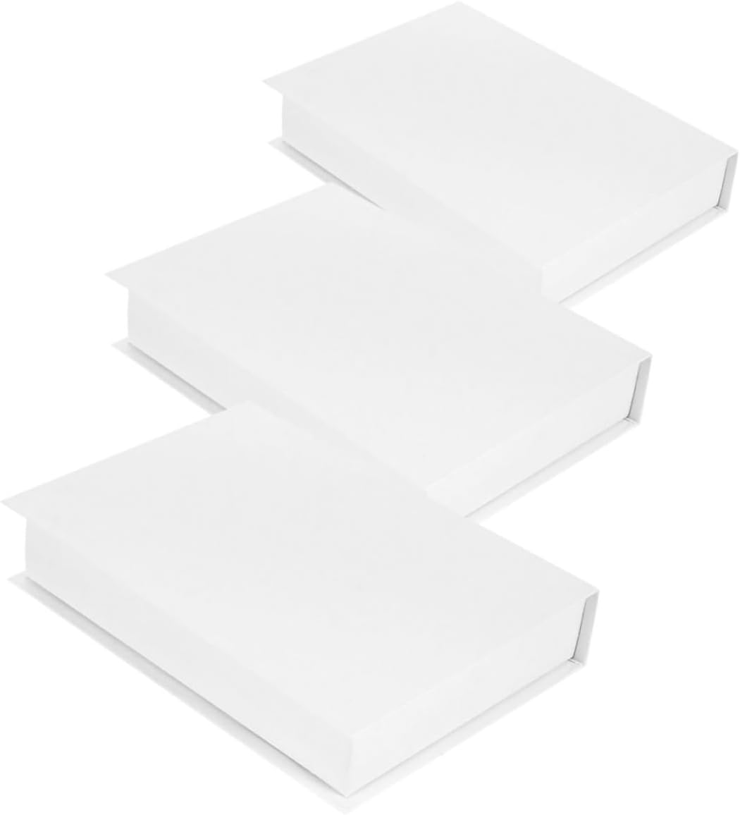 CONGARTENO 3pcs Faux Decorative Books Large Vintage Style Blank Hardcover for Home Bookshelf Farmhouse Coffee Table Decor Elegant Realistic Design