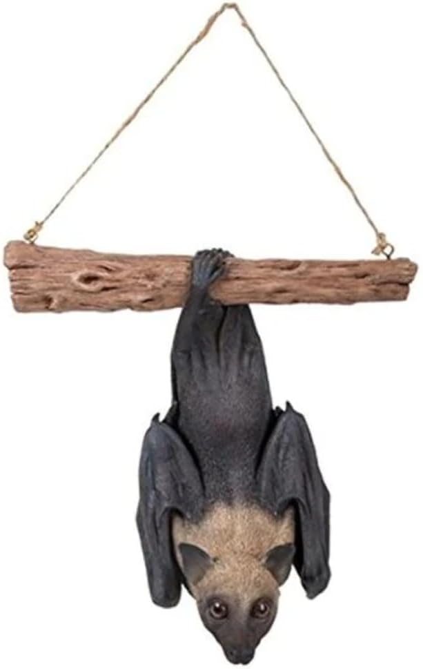 Real Life Hanging Fruit Bat Highly Detailed Frost Resistant Resin Home Garden Lawn Decoration Ornament XRL-FYFB-D