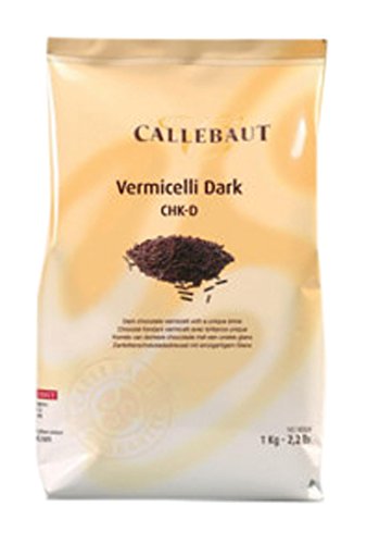 Mona Lisa Dark Vermicelli from OliveNation, Gourmet Dark Chocolate Topping & Decorating Sprinkles - 8 oz