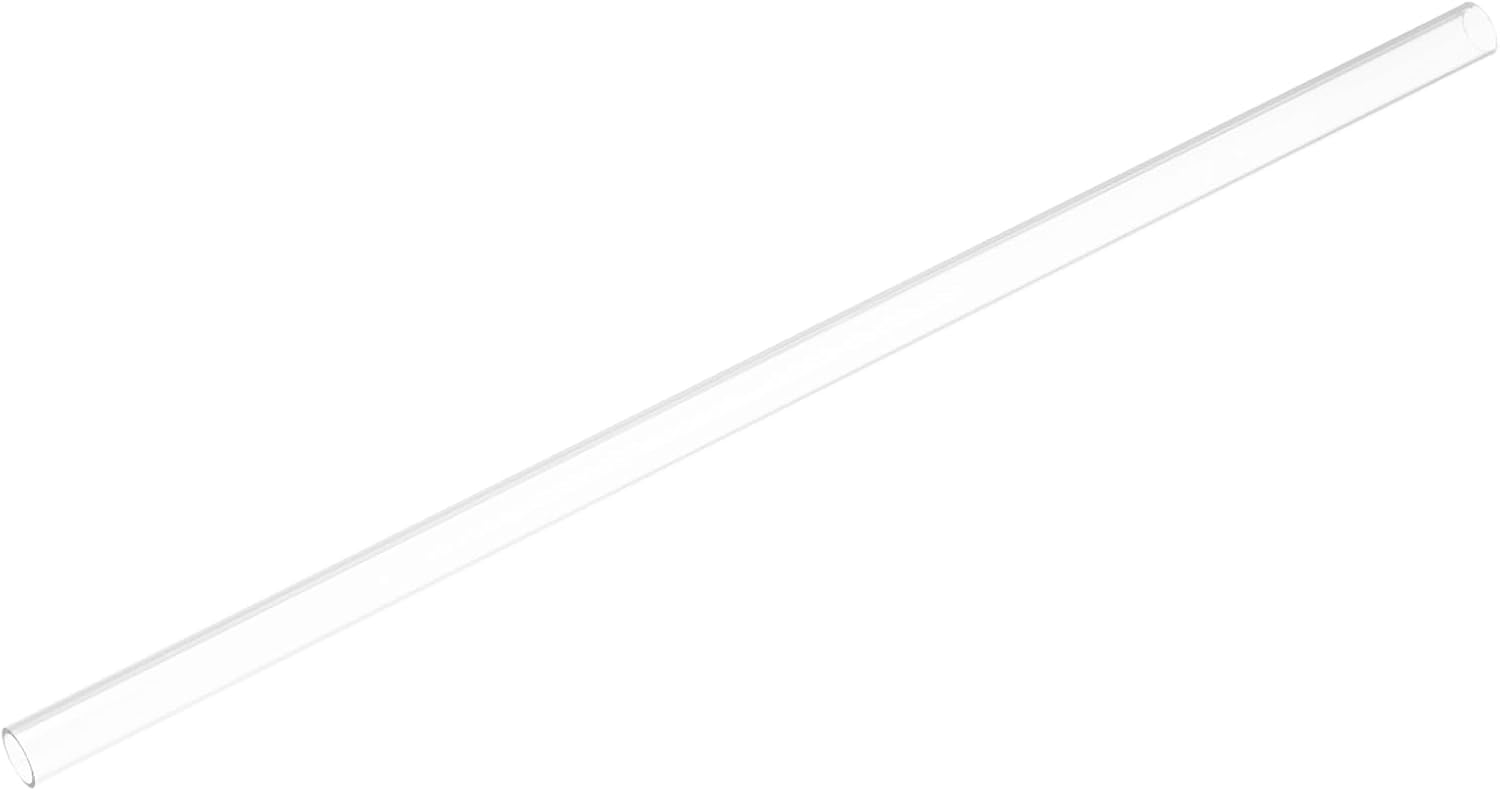 uxcell 2pcs Clear Rigid Tubing Pipe 9mm ID x 11mm OD 1Ft(305mm) Round Plastic Polycarbonate Tube