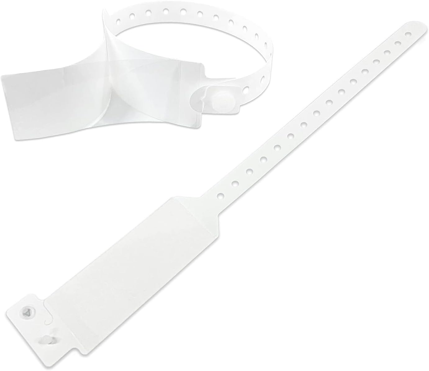 Hospital Identification Bands, Medical Adult-Sized Shield Wristband, Waterproof Patient Wristbands, Plastic Disposable Hospital ID Wristband (White, 250)