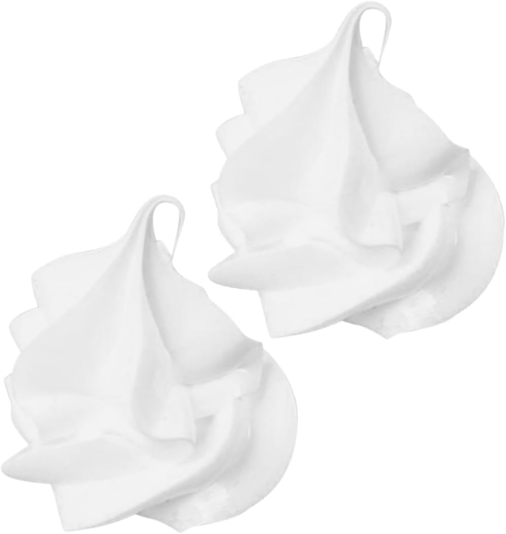 Gogogmee 2pcs Milk Tea Cup Decoration White Cream Topping Realistic Ice Simulation Food Toy for Carnival Party Favors and Kitchen Play