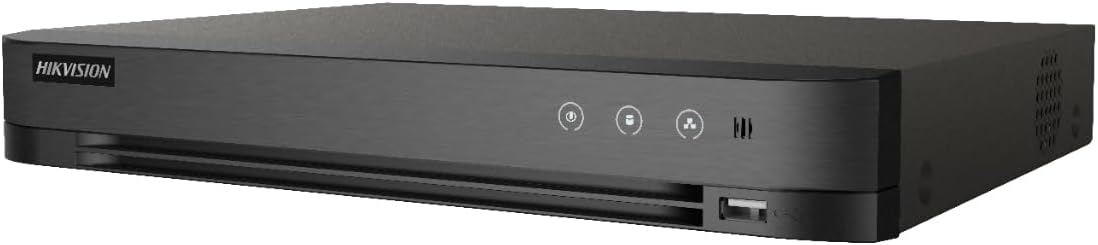 Hikvision 8CH HD Analog DVR 5MP 8-Channel TURBOHD + 4 IP Channels with Face Detection Audio Over Coax 1x Hard Drive Bay (No HDD Included)