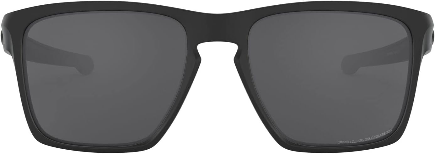 Oakley Man Sunglasses Matte Black Frame, Grey Lenses, 57MM