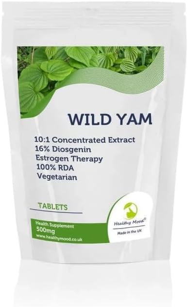 Wild Yam 500mg Vegetarian 60 Tablets Diosgenin Estrogen Therapy