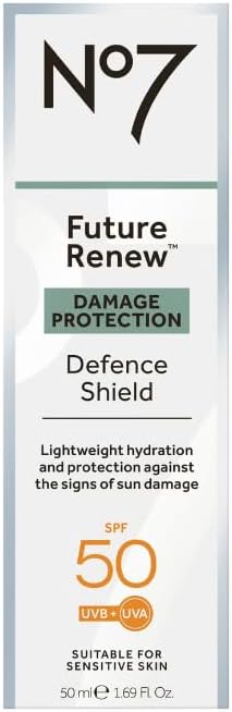 Generic BOOTS NO7 FUTURE RENEW DAMAGE PROTECTION DEFENCE SHIELD SPF50