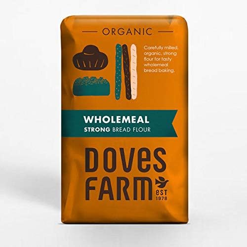 Doves Farm Organic Strong Wholemeal Bread Flour 1.5kg-5 Pack