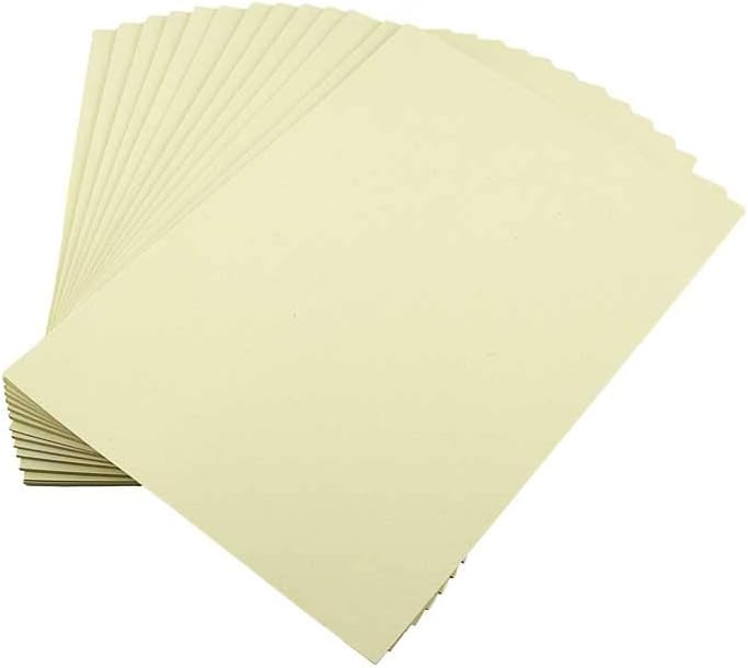 House of Card & Paper A4 220 GSM Coloured Card - Cream (Pack of 100 Sheets), HCP144