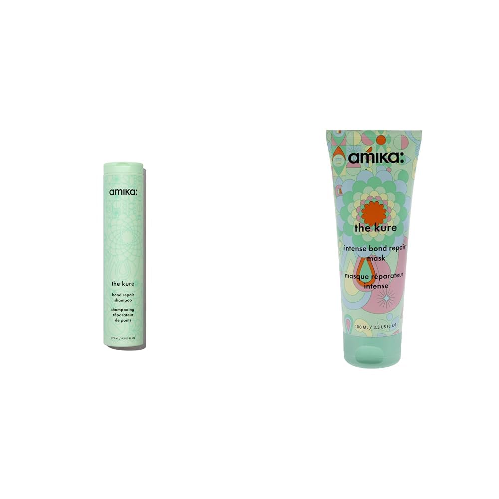 Amika the kure bond repair shampoo 275ml + mask 100ml bundle