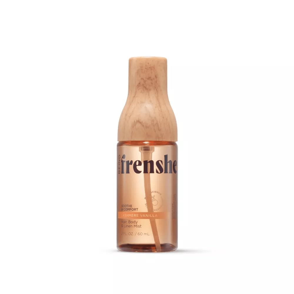 Being Frenshe Cashmere Vanilla | HAIR AND BODY LINEN MIST | Comes with the Makeup Remover Pads Gift, 2 fl oz