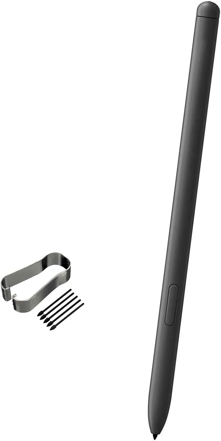 Galaxy Tab S6 Lite S Pen Replacement for Samsung Galaxy Tab S6 Lite (EJ-PP610) Stylus Touch S Pen(NoBluetooth) + Replacement Tips/Nibs, Oxford Gray