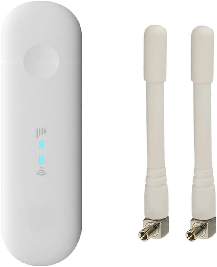 Unlocked MF79U 150Mbps 4G Wi-Fi Dongle (White). Connect up to 10 devices. Will work with any sim card Worldwide. Includes 2 x External Antennas.