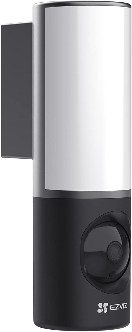 EZVIZ 2K+ Smart Outdoor Security Camera with Floodlight, Built-in 32G Storage, Colour Night Vision, Siren & Light Alarm, AI Human Detection, Two-Way Talk, Waterproof, Hardwired Installation (LC3)