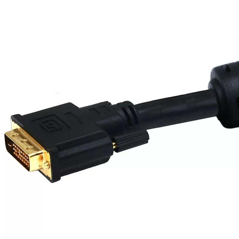 DVI to DVI Cable 6 Feet, DVI to DVI-D 24+1 Cable Male to Male Digital Video Monitor Cable for HDTV, Gaming, Monitor, Projector
