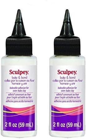 Sculpey ABB02 Bake and Bond, 2 fl Oz (59ml) (2 pack)