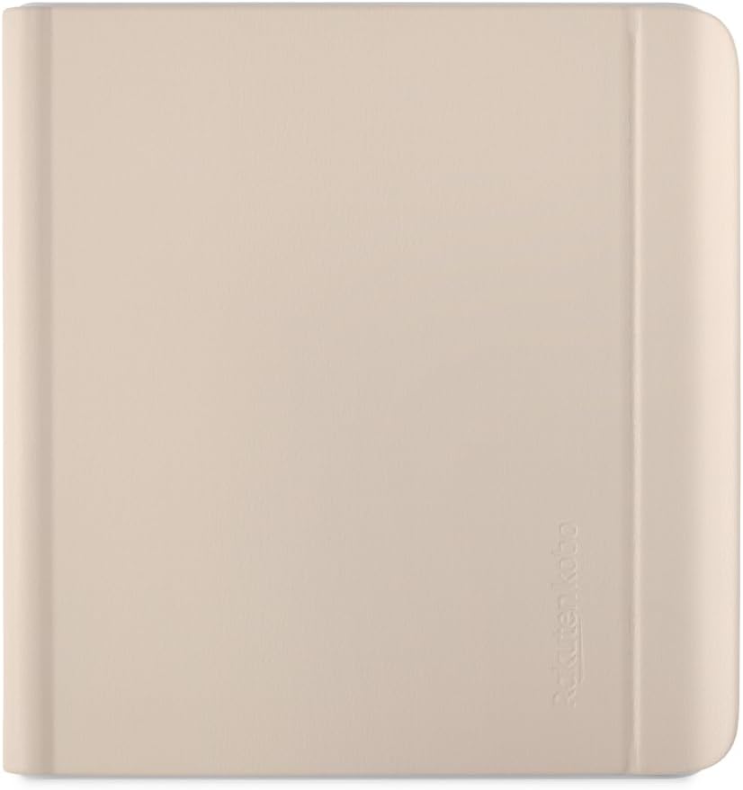 Kobo Libra Colour SleepCover Case | Sand Beige Notebook | Sleep/Wake Technology | Built-in 2-Way Stand | Vegan Leather | Compatible with 7” Kobo Libra Colour eReader