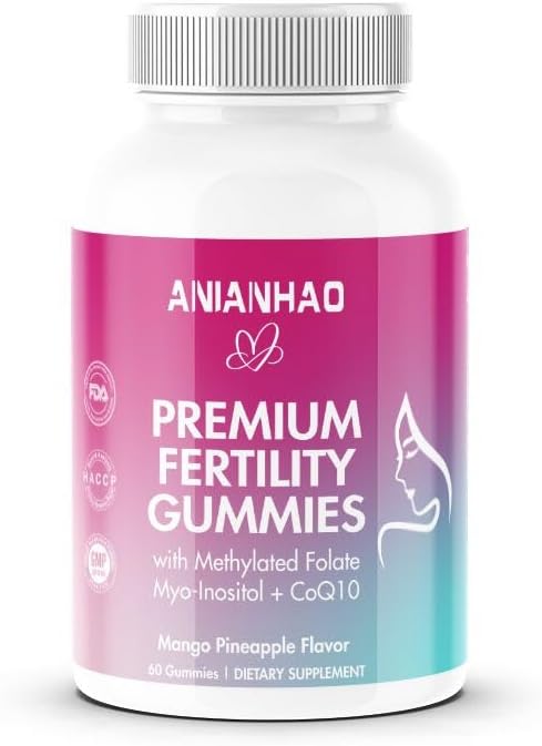 Premium Balance Gummies for Women - Prenatal Vitamins for Her with Inositol, CoQ10, Folate and Vitamins to Support Hormone Balance, Ovulation + Menstrual Cycle, 60 Gummies