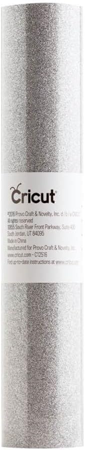 Cricut Glitter Iron-On Value Roll, Silver Shimmer