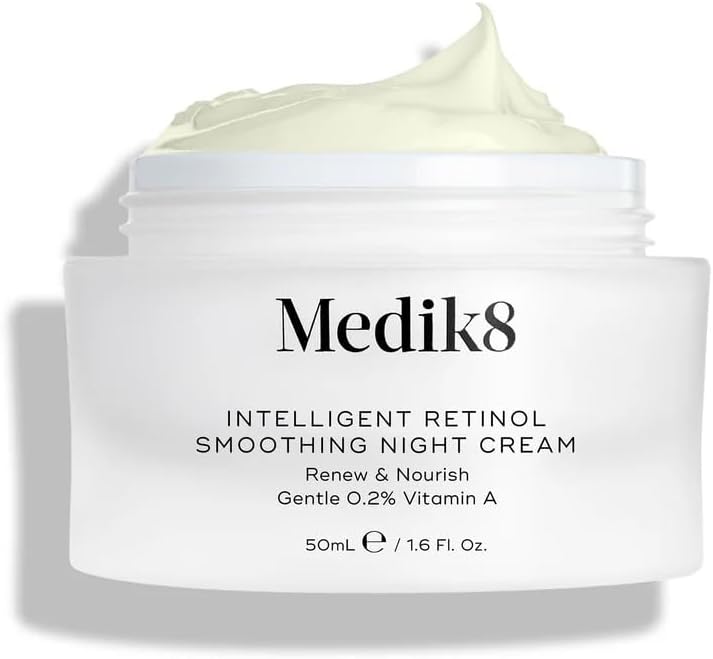 Medik8 Intelligent Retinol Smoothing Night Cream - Renew & Nourish Gentle 0.2% Vitamin A - 50ml