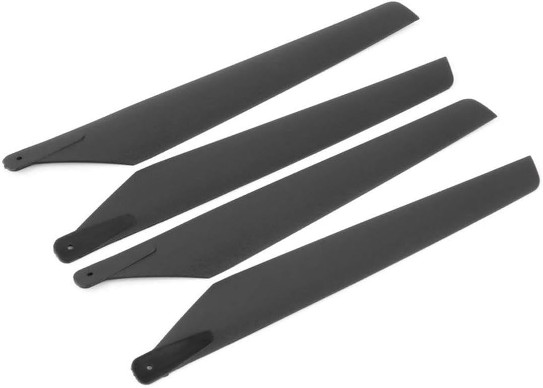 Zhhuoc 4Pcs Black Main Blades for LAMA V3 V4/ walkera 5-8 RC Helicopters AH6 Remote and App Controlled Vehicles Accessories