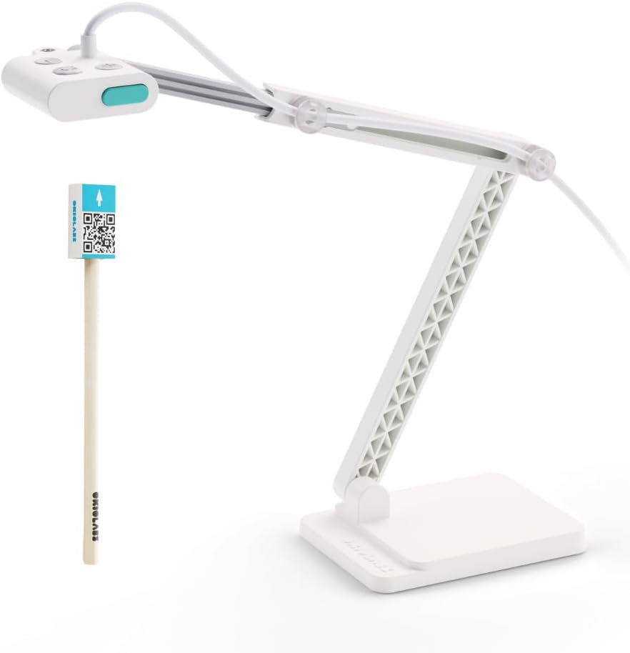 OKIOCAM S2-4K Ultra High Definition 8MP USB Document Camera for Teachers, Captures Full Letter-Size Vertically, with OKIOPoint Smart Pointer