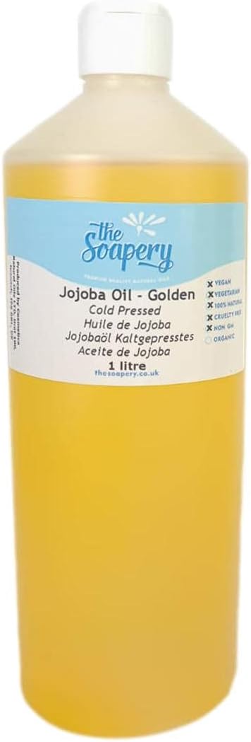 Jojoba Oil Golden 1 Litre - 100% Pure, Unrefined and Natural