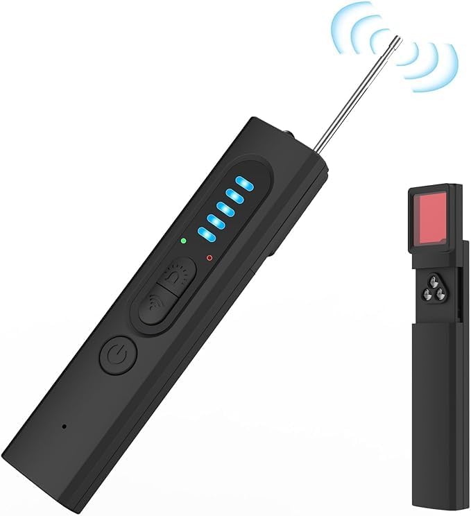 BEVECK Hidden Camera Detectors, Camera Detector, 3-in-1 Hidden Camera Detector, Safeguard Your Travel, Protect Your Privacy in All aspects.(Black)