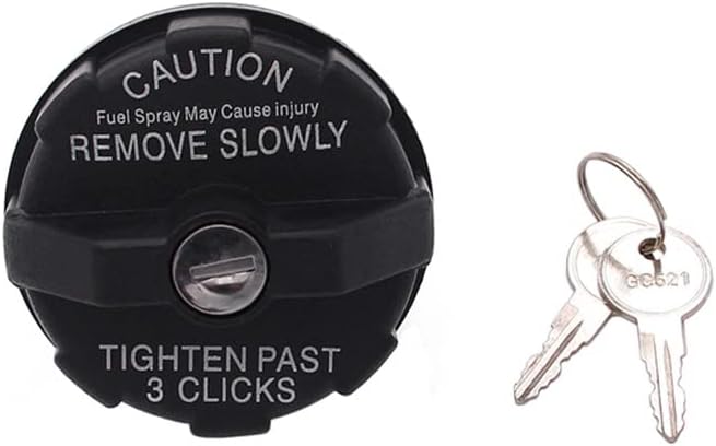 RAGBUSCLE 82400041 Black Locking Fuel Gas Cap Compatible with Jeep Wrangler TJ 1997-2000, YJ 1991-1995, Comanche MJ XJ 1986-1999, Dodge Stratus JA 1994-1998, Chrysler Cirrus JA, Replaces 8982400041