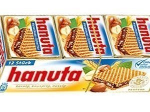 HANUTA CRISPY WAFERS 72 pieces (36 x 2) with total 1500 grams by Hanuta