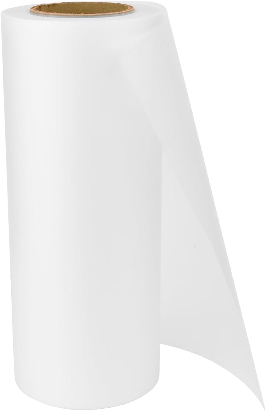 DTF Transfer Film Roll 13" x 328ft,Double Sided Glossy Clear PreTreat PET Heat Transfer Paper, Cold and Hot Peel, Direct to Film for T-Shirts Textile