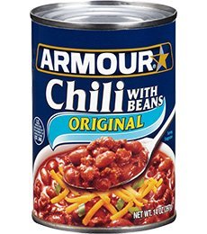 Armour Original Chili with Beans 15oz Can (Pack of 6)