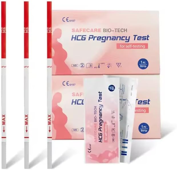 50 x Pregnancy Test Strips 10mIU HCG Urine Home Testing Kit One Step Rapid Test
