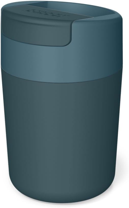Joseph Joseph Sipp Travel mug, Hygienic, Leakproof reusable mug, Coffee & Tea Cup with Lid - 340 ml (12 fl. oz) - Blue