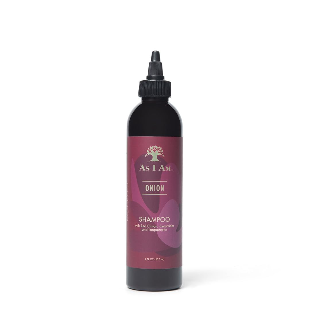 As I Am Onion Shampoo - 8 oz - with Red Onion, Ceramides & Isoquercetin - Helps Support Healthy Hair Growth