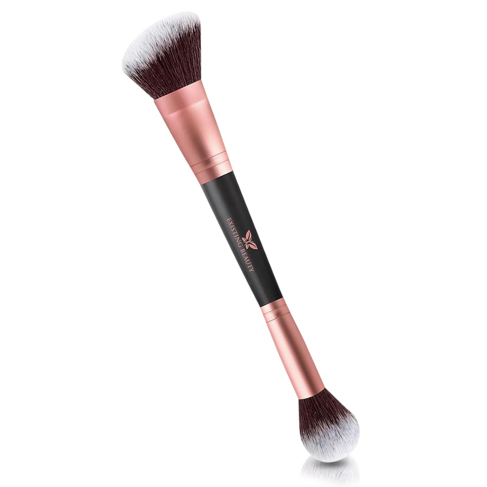 Foundation Makeup Brush - Double Sided Blending Brush for Makeup, Liquid, Powder, Concealer, Cream - Contour Brushes for Makeup by Existing Beauty