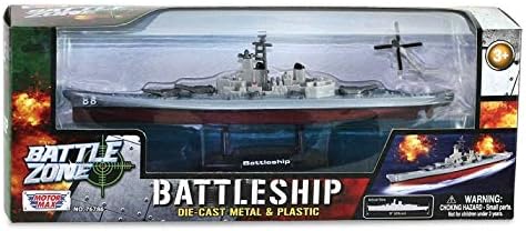 Richmond Toys 9-inch Battle Zone Series Die-Cast Battleship