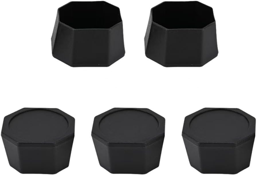 Pickleball Paddle Butt End Cover, 5pcs, Black