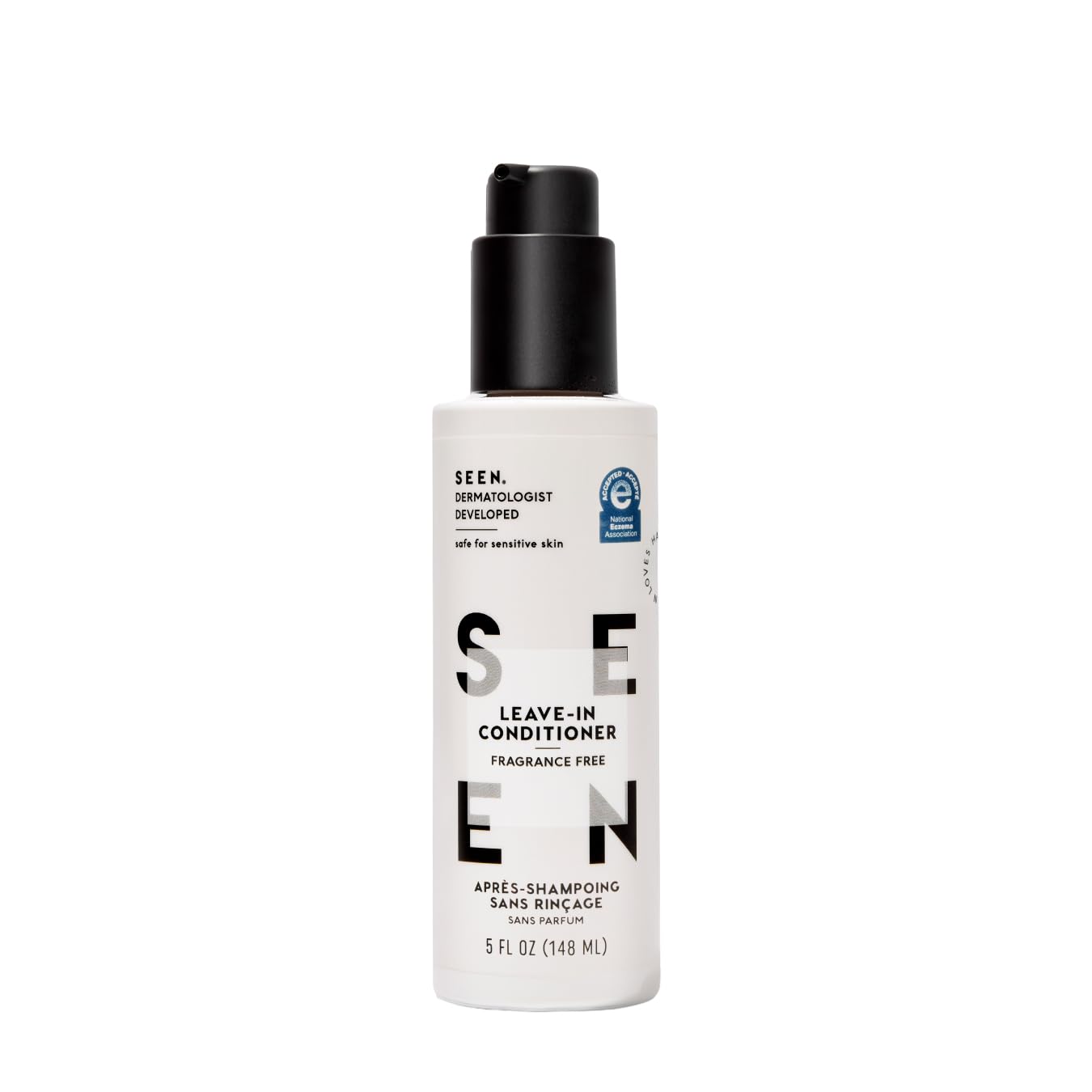 SEEN Leave-In Conditioner, Fragrance Free - Leave-In Hair Conditioner & Heat Protectant - Detangles & Hydrates- Formulated without Parabens, Sulfates or Phthalate