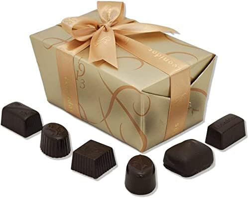 Leonidas Dark Belgian Chocolate, Assorted Praline, Butter Creams, Truffles & Ganache, Ballotin Gift Box (1KG 56pc Approx)