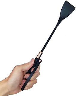 Riding Crop for Horse, Horse Whip with PU Leather Equestrianism Horse Crop Double Slapper Horse Whip Black Crops for Horses