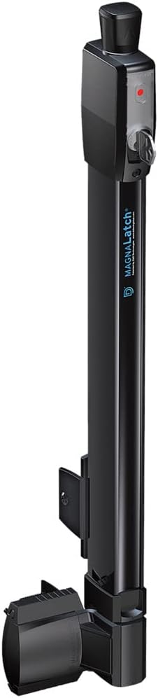 National Hardware Pool Safety Magna Latch Gate Latch N346-210, Top Pull Child Proof Gate Latch for Pool Gates or Fence Latches, Black