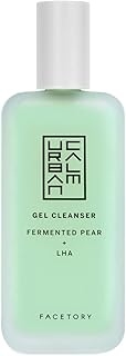 FACETORY Urban Calm Purifying Gel Facial Cleanser - Hydrating Face Wash with Fermented Pear & Capryloyl Salicylic Acid LHA - Gentle Exfoliating Foam Cleansing Gel for All Skin Types