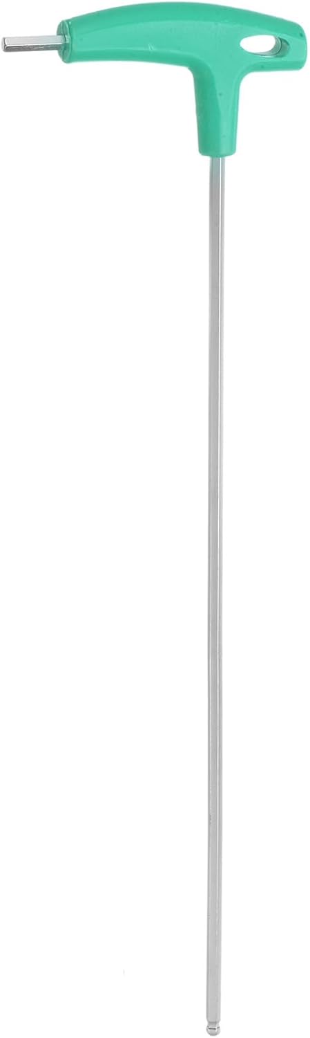 HARFINGTON T-Handle Ball End Hex Key Wrench 12.2" Long Arm 5mm Metric Carbon Steel T-Key Inner Hexagon Wrenches Spanner Repair Tool for Automotive Household Maintenance