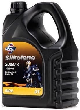 Silkolene SUPER 4 10W40 SEMI SYNTHETIC 4 LITRE MOTORCYCLE ENGINE OIL